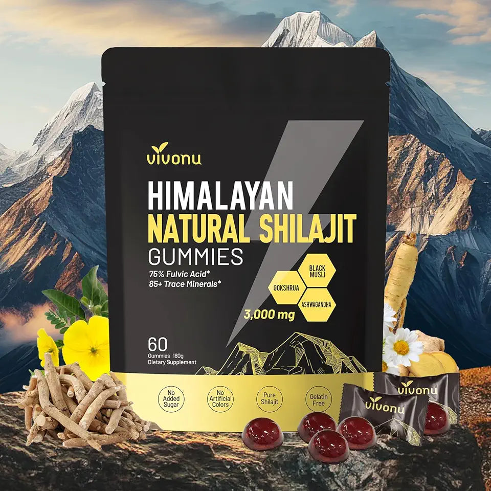 Shilajit Ashwagandha Gummies Supplement T341559