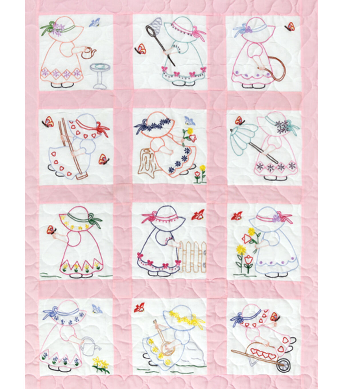 Stamped Nursery Quilt Blocks 12ct K522626