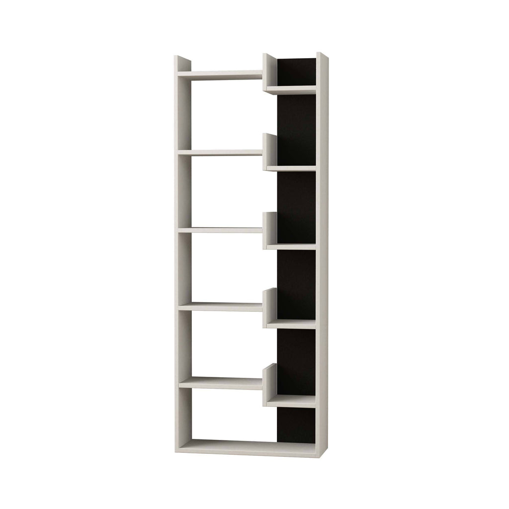 Modern Bookcase White/Black M51756