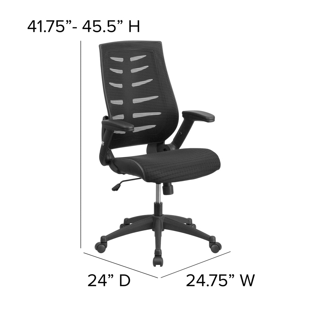 Black Mesh High Back Chair Y79628