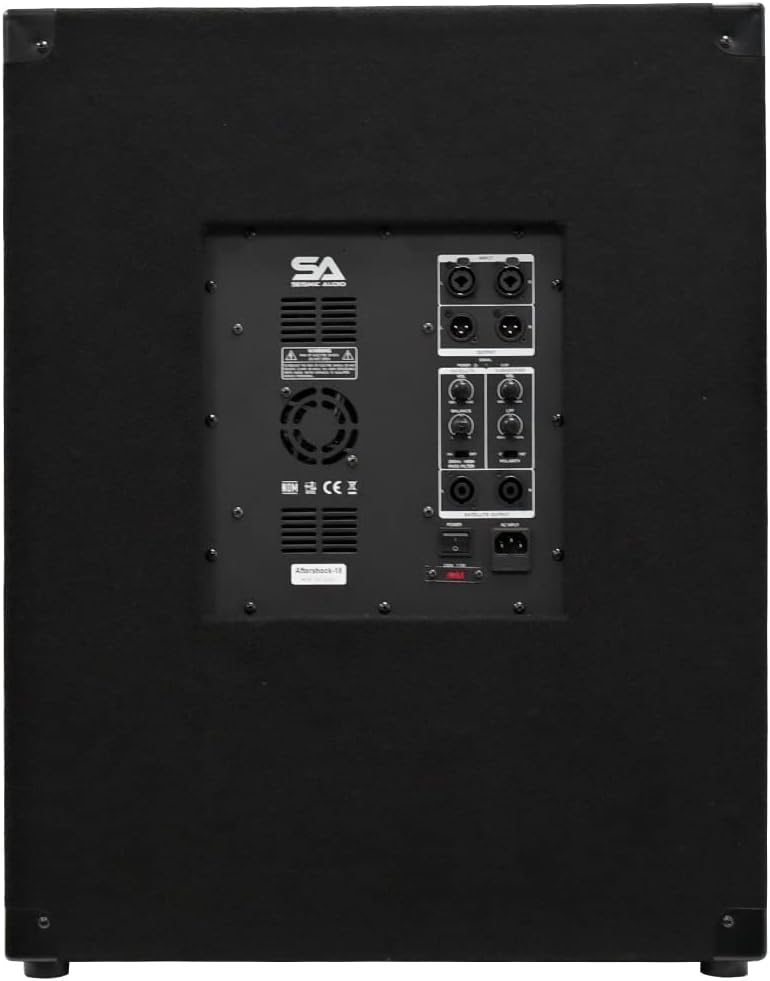 Pair of Powered PA 18 Subwoofer Speaker Cabinets T173