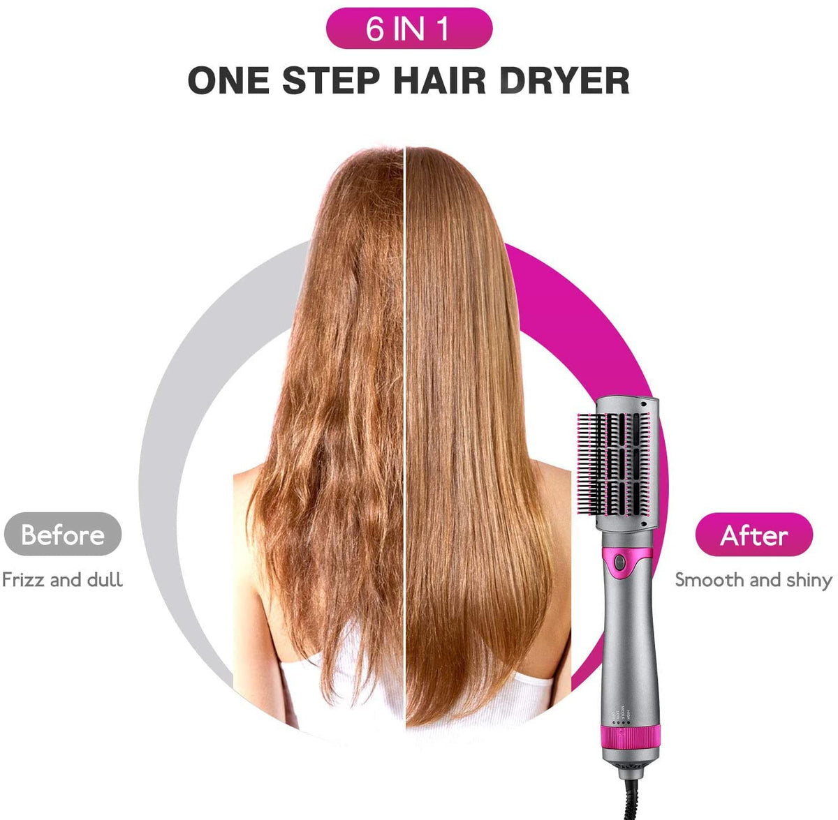 6 in 1 Detachable Hot Air Brush H563789