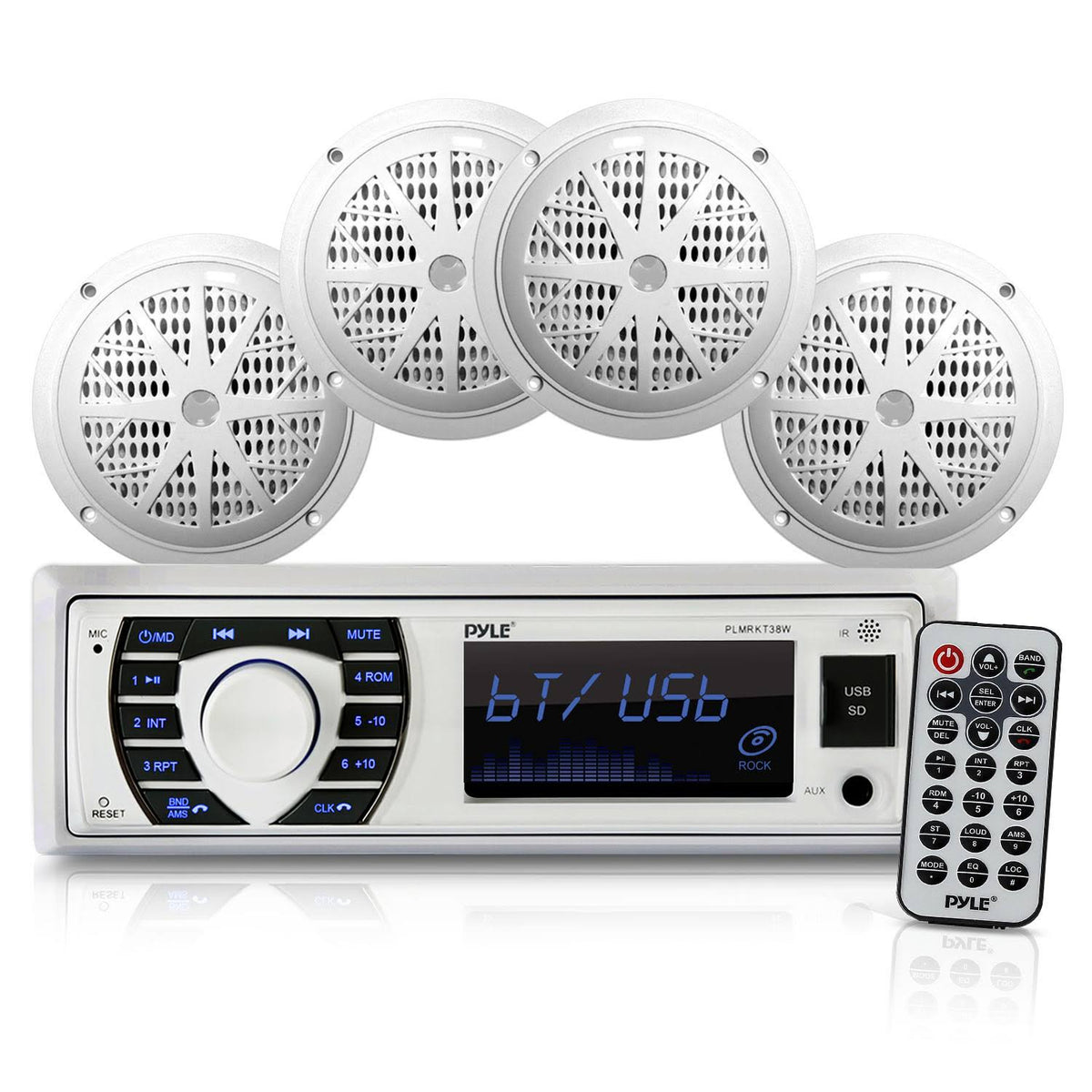 Bluetooth Marine Receiver Stereo & Speaker Kit Z156808