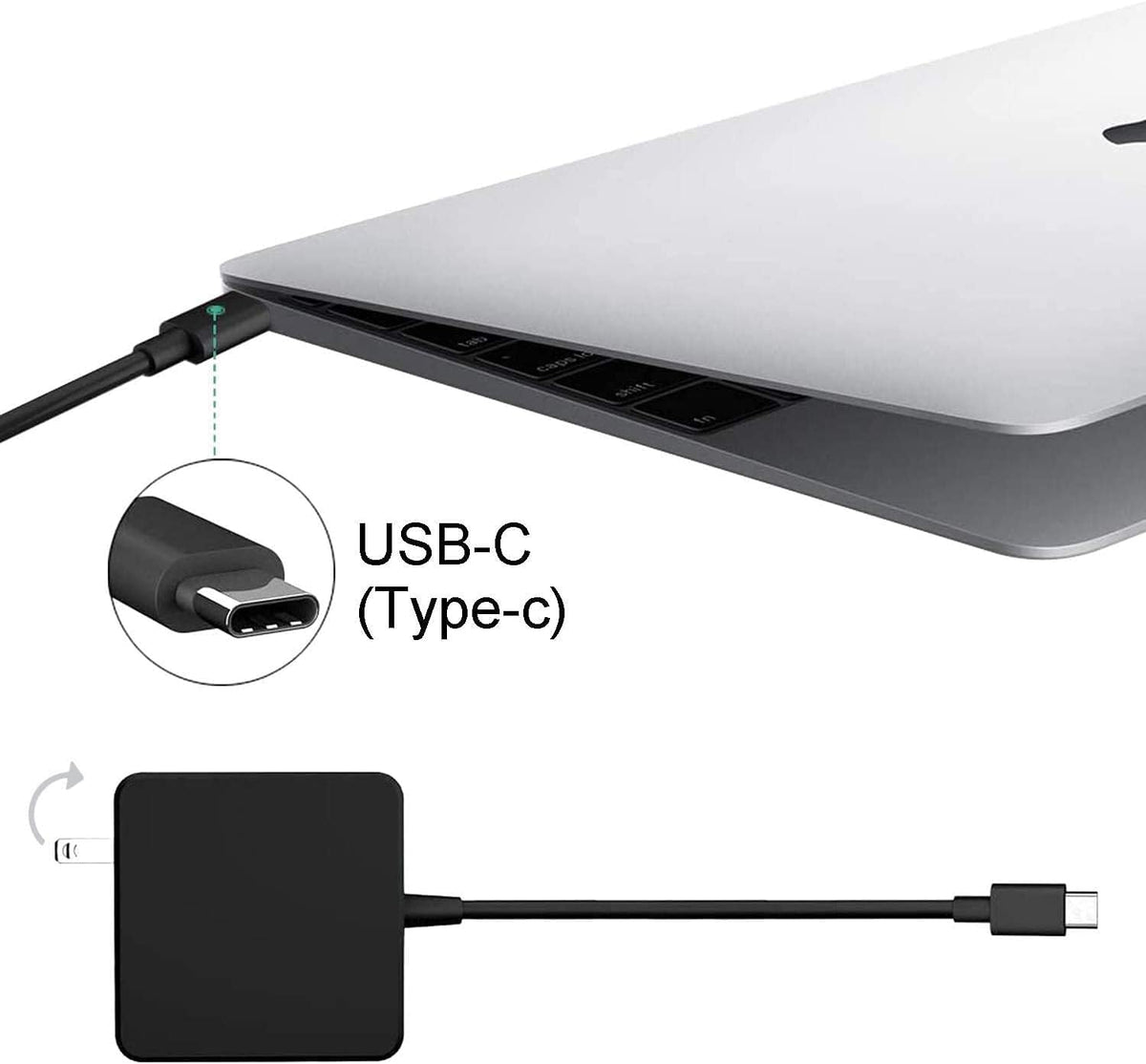 45W USB C Laptop Charger Power Adapter M275