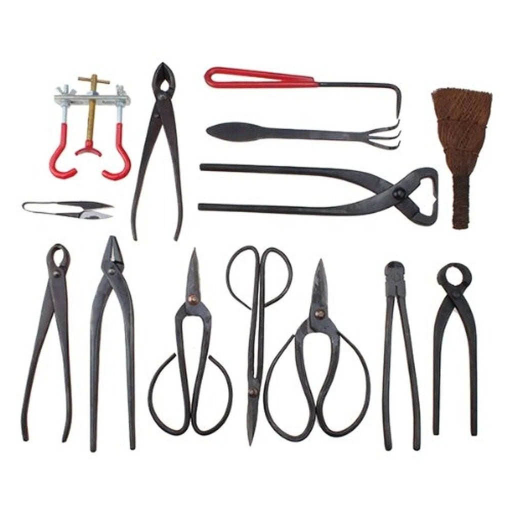 14-Piece Carbon Steel Bonsai Tool Set and Kit I1345