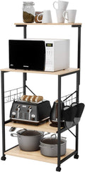 4 Tier Kitchen Bakers Rack with Storage Shelf X673316