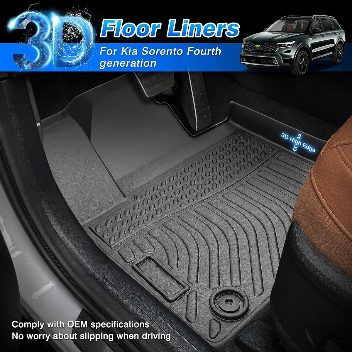 All Weather Floor Liners 3 Row Set L240