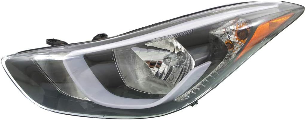Hyundai Elantra Passenger Side Halogen Headlight Assembly W6759