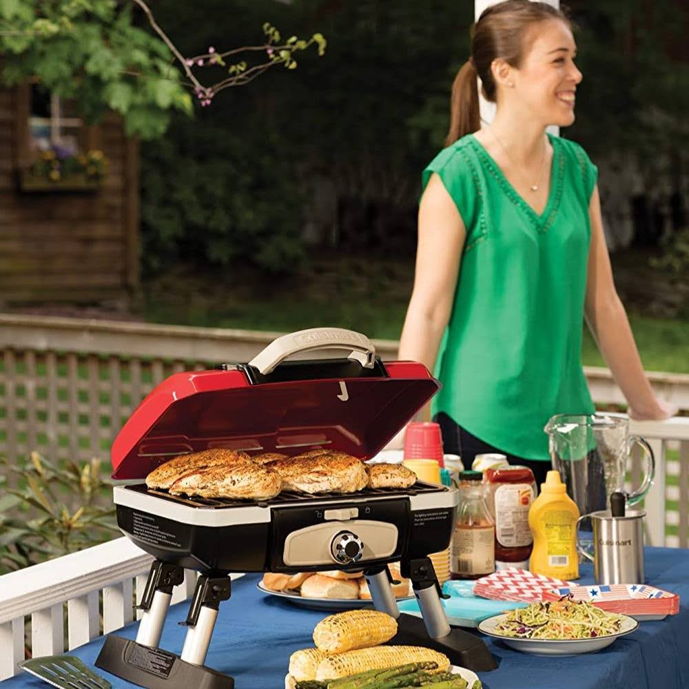 Portable Tabletop Gas Grill Red R704