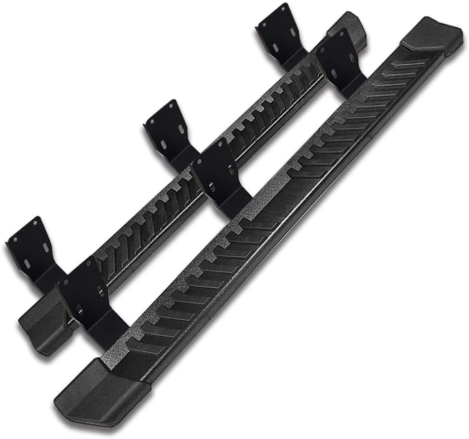Black Stainless Steel Running Boards N176