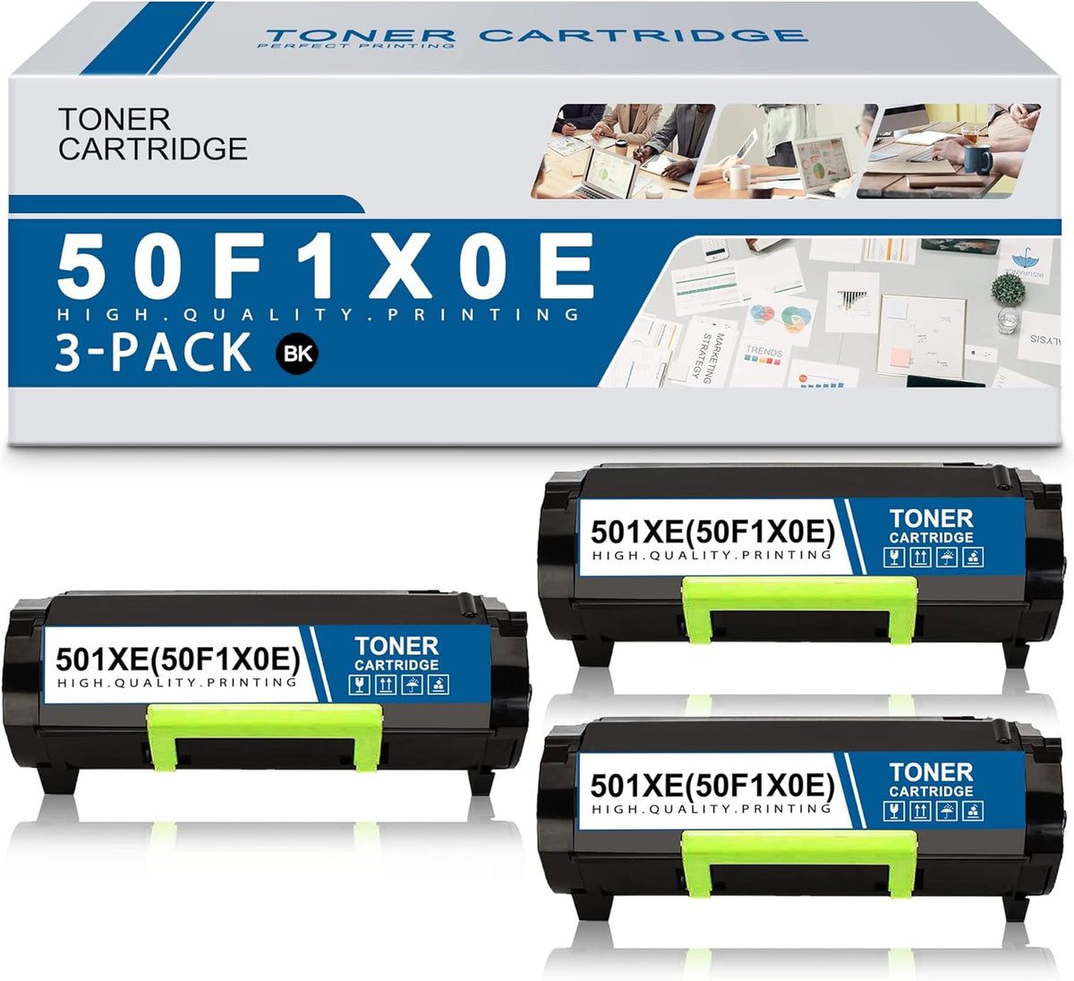 Compatible Remanufactured Toner Cartridge Replacement 3 Black R227005
