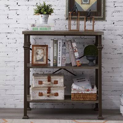 Metal Etagere Bookcase 3 Shelves F345283