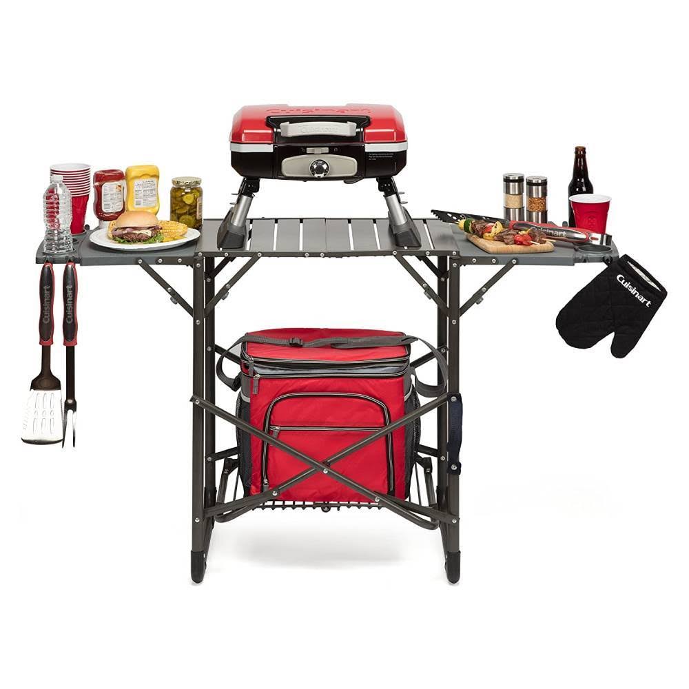Portable Tabletop Gas Grill Red R704