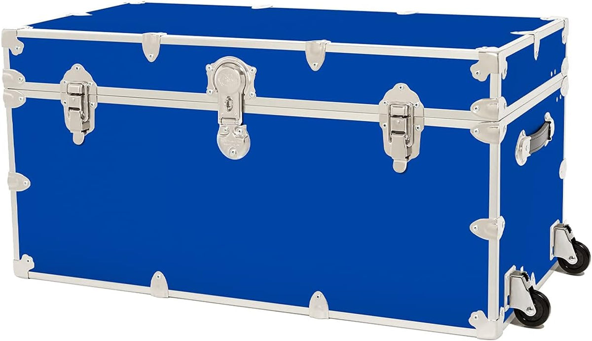 Black Storage Trunk with Removable Wheels A11573