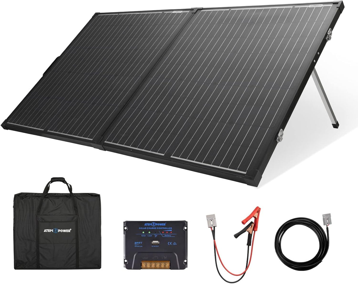 200W Monocrystalline Portable Foldable Solar Panel with 20A MPPT Controller V65315