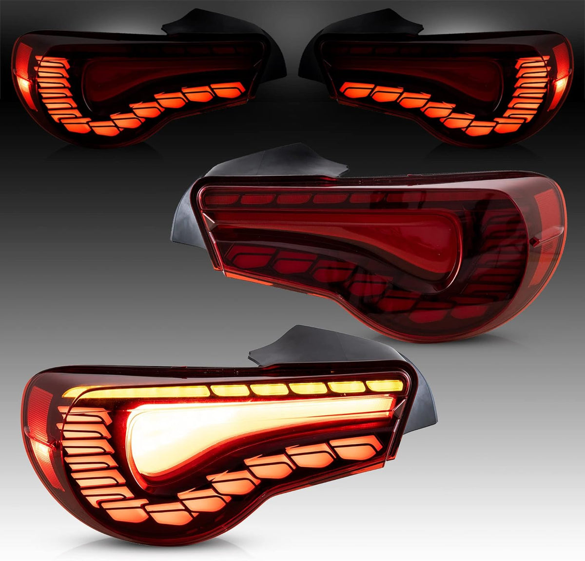 Smoked OLED Tail Lights with Sequential Turn Signal J73547