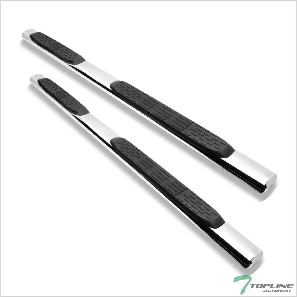 5 Oval Polished Stainless Steel Side Step Nerf Bars Running Boards Z132