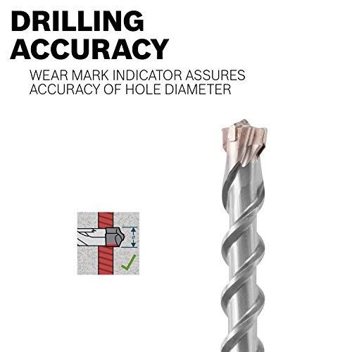 3/4x22 x 31x22 x 36x22 SDS-Max Carbide-Tipped 4-Cutter Drill Bit Z567