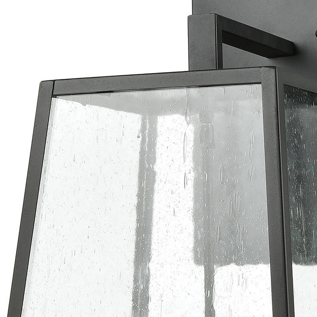 4-Light Charcoal Sconce with Seedy Glass I3353