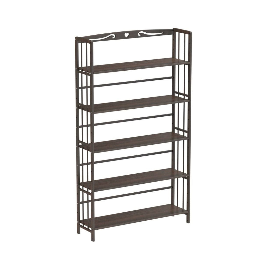 5 Shelf Solid Wood Bookshelf M6264