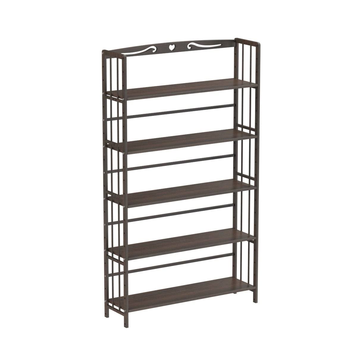 5 Shelf Solid Wood Bookshelf M6264