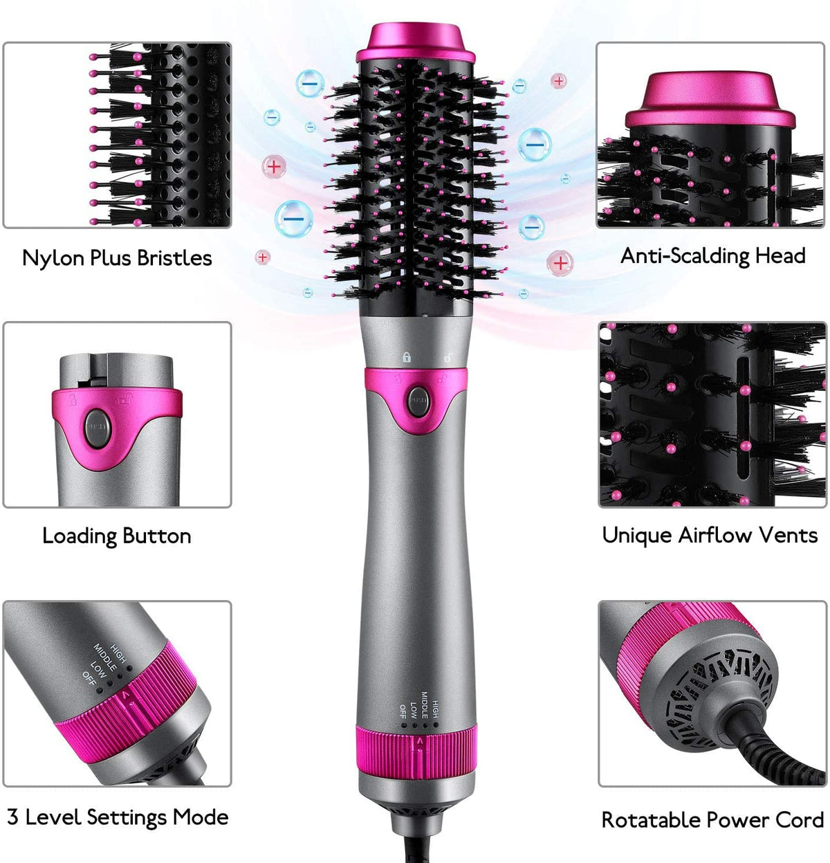 6 in 1 Detachable Hot Air Brush H563789