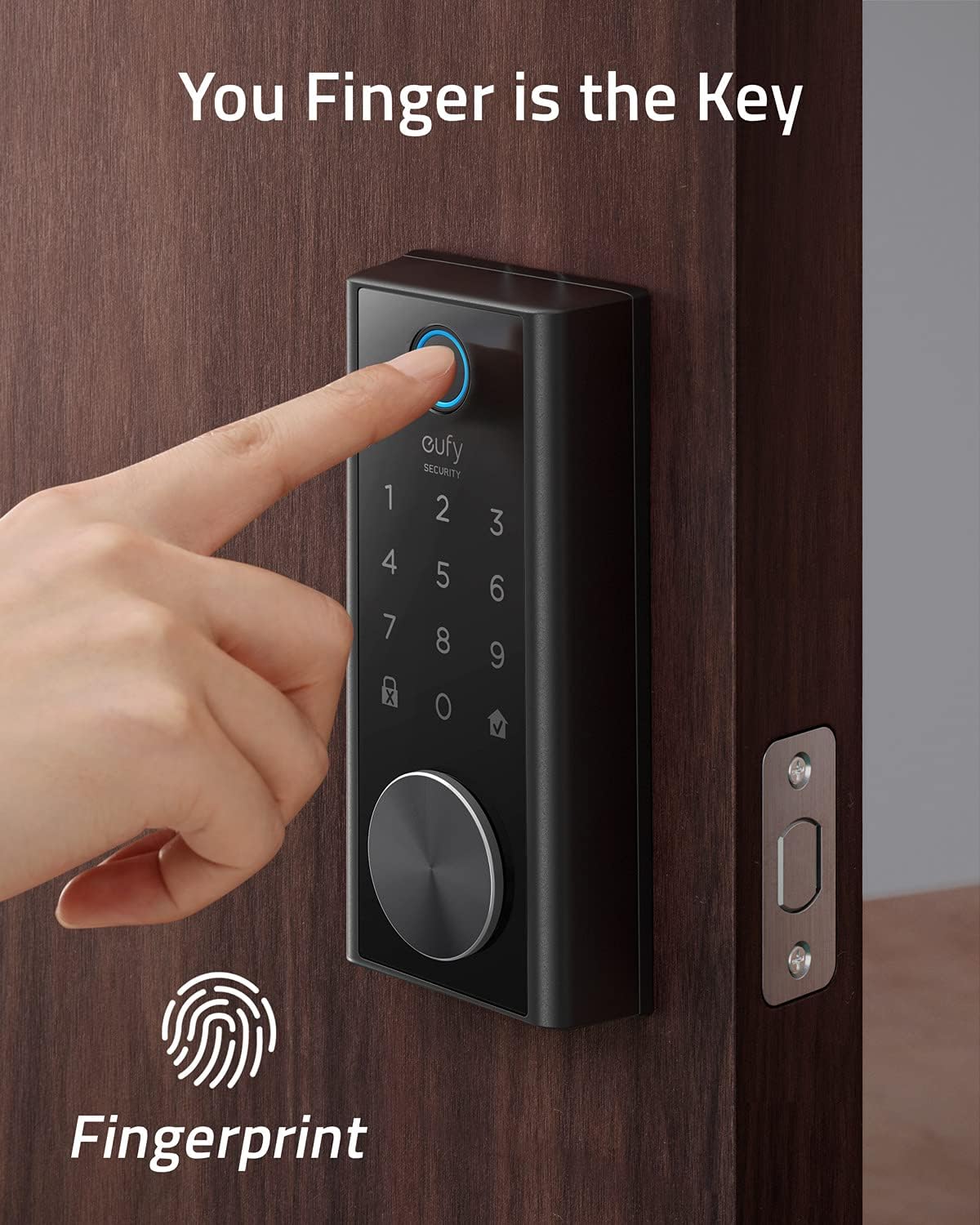 Smart Lock Touch & Wi-Fi Fingerprint Keyless Entry Door Lock O3314