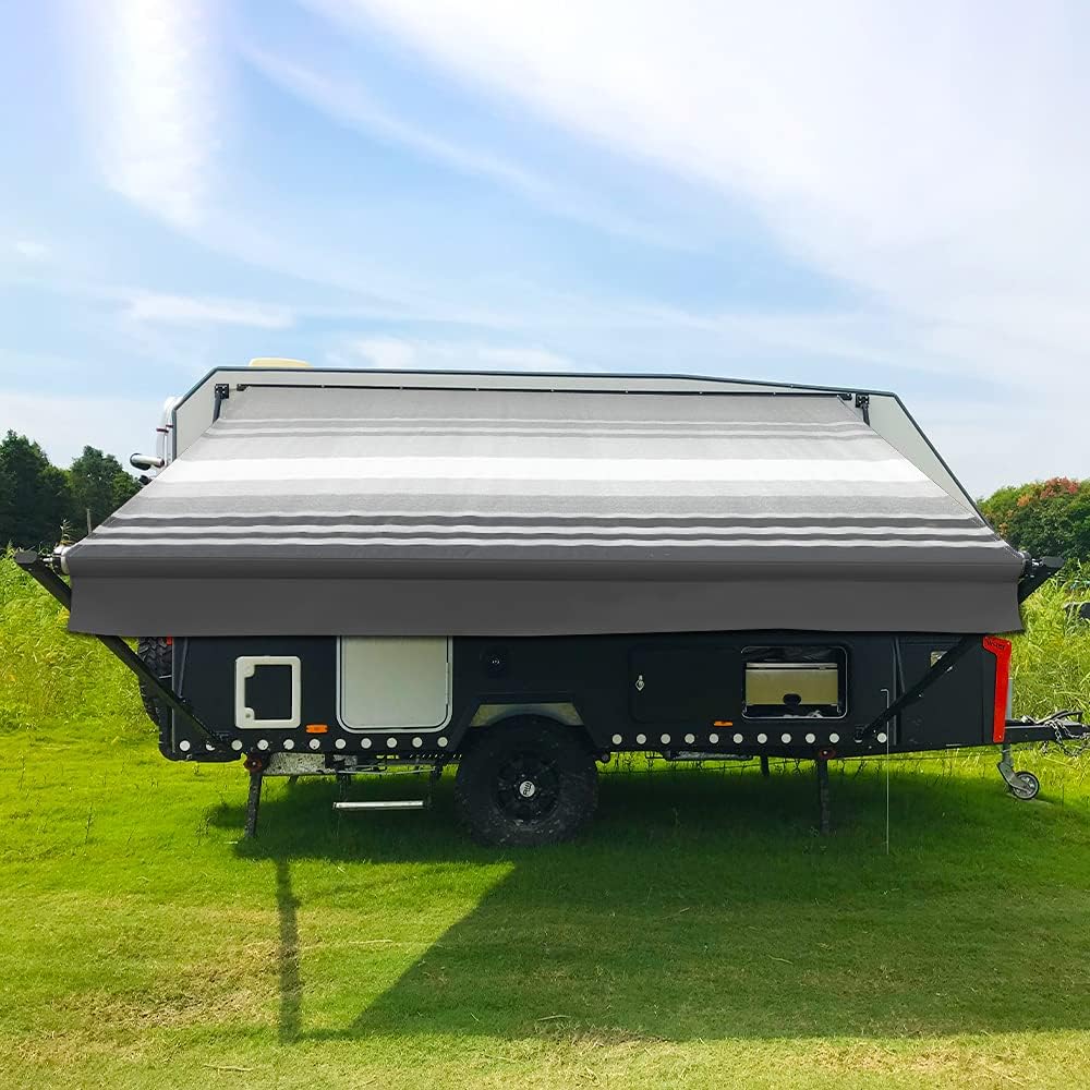 Blue 16oz Vinyl RV Awning Fabric Replacement 14 Feet Z969