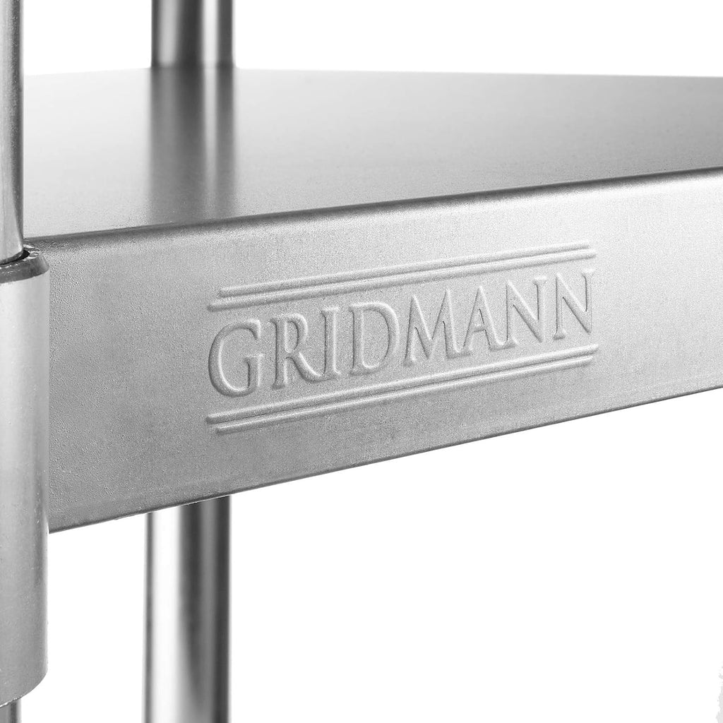 Stainless Steel Commercial Work Table with 4 Casters 48 in. x 24 in. D389