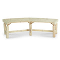 Log Fire Pit Bench G28440