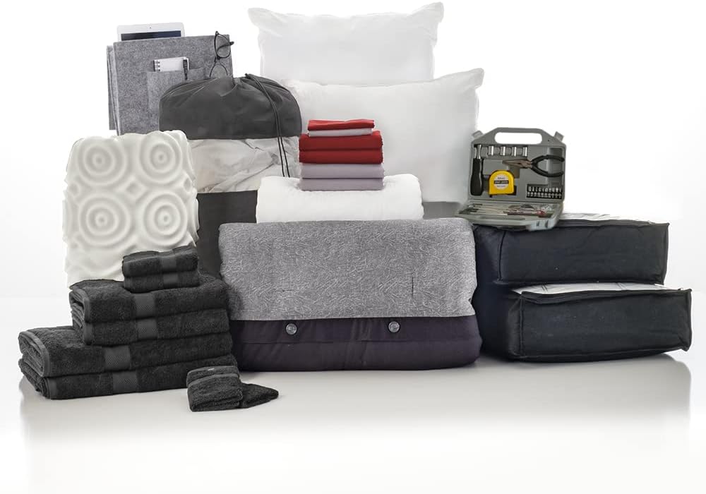 Twin XL Blue and Navy Bedding Bath Set P9370