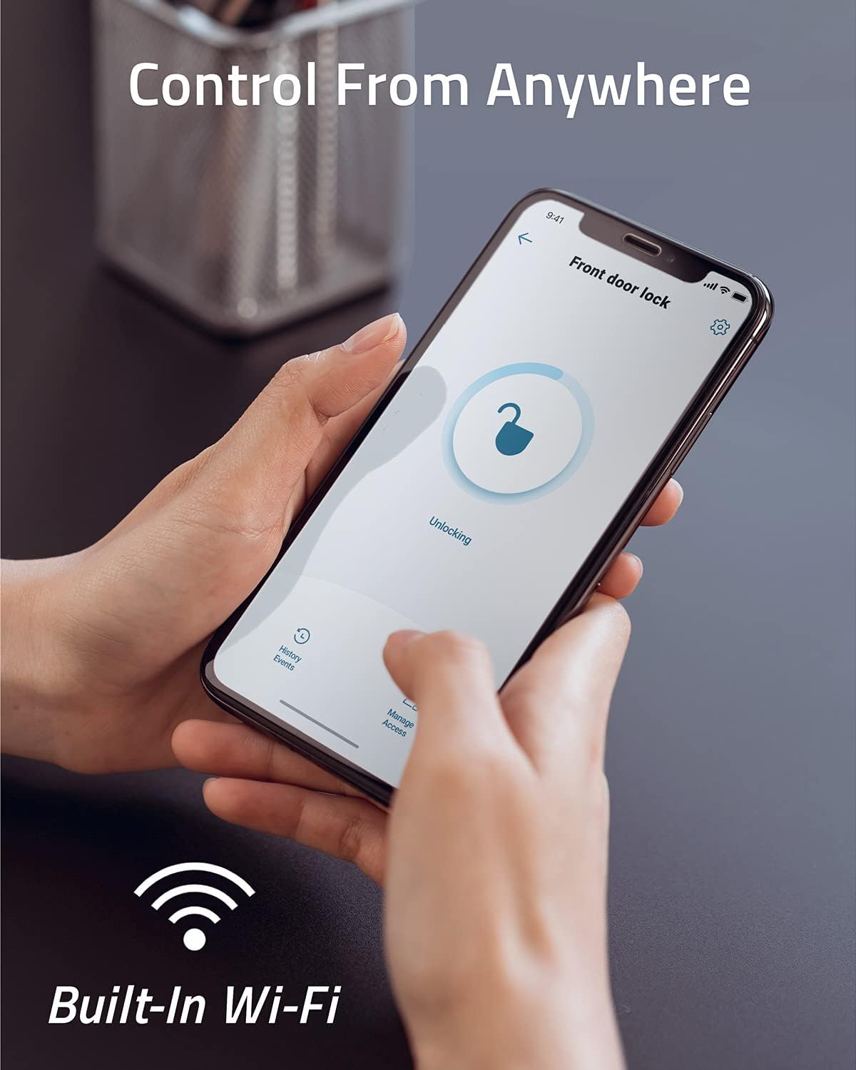 Smart Lock Touch & Wi-Fi Fingerprint Keyless Entry Door Lock O3314
