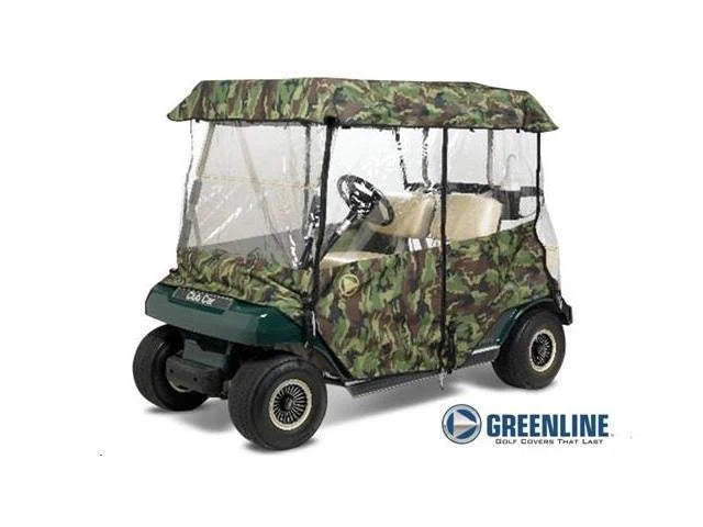 2 Passenger Drivable Golf Cart Enclosure in Green N76512