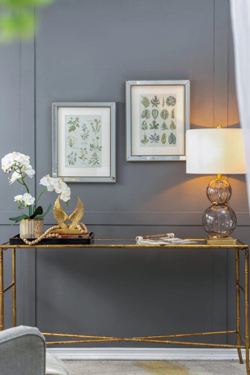 Botanical Framed Wall Art 19.75" x 15.75" 2ct Z8492