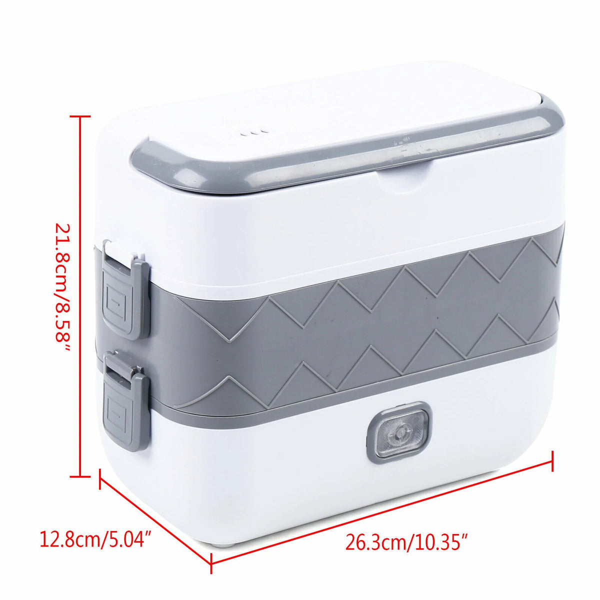 Electric Heated Lunch Box Portable Food Warmer Stainless Steel 110V G8120
