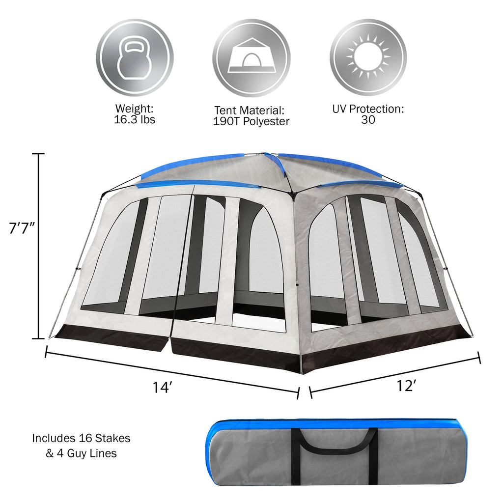Screened-In Pop-Up Canopy Tent with Mosquito and UV Protection Q25600