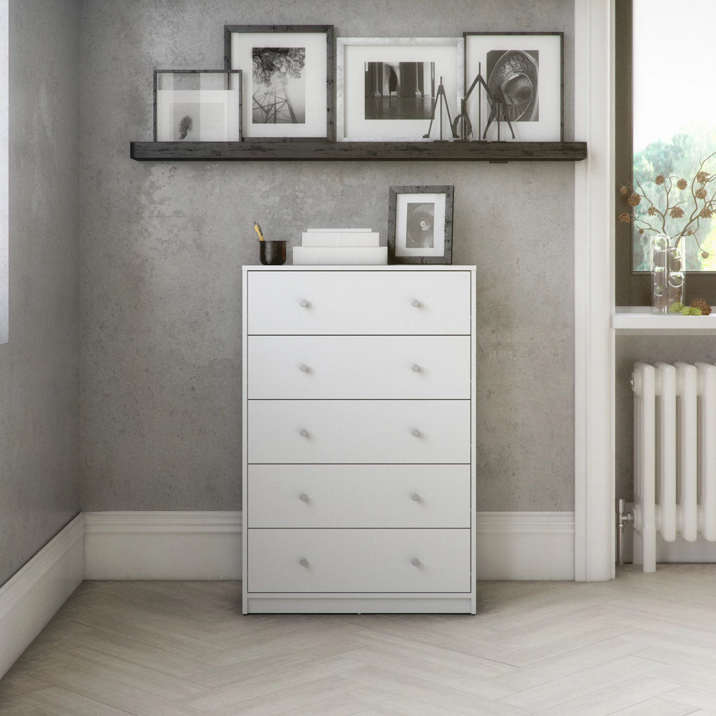 5 Drawer Chest Grey U6876