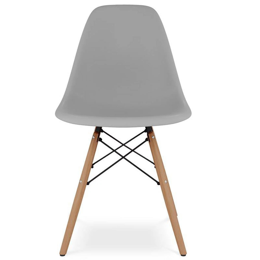 Plastic and Beech Wood Dining Chair Y43822