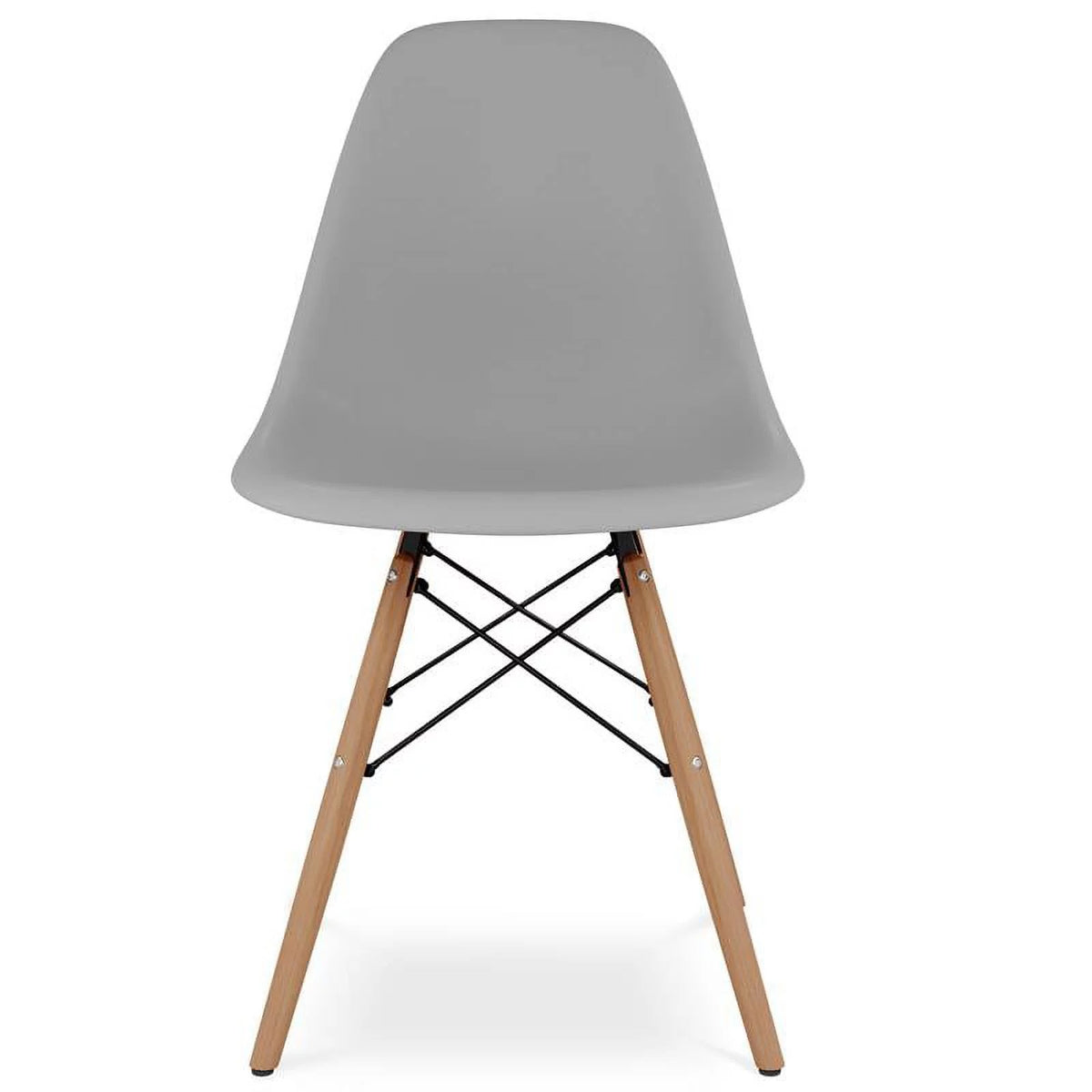 Plastic and Beech Wood Dining Chair Y43822