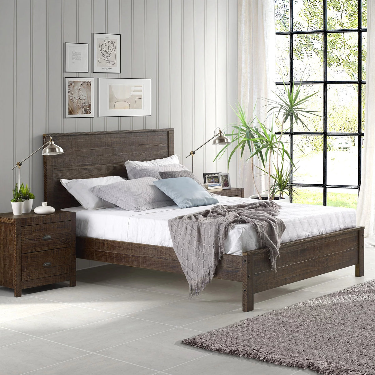 Solid Pinewood Twin Size Bed N233587