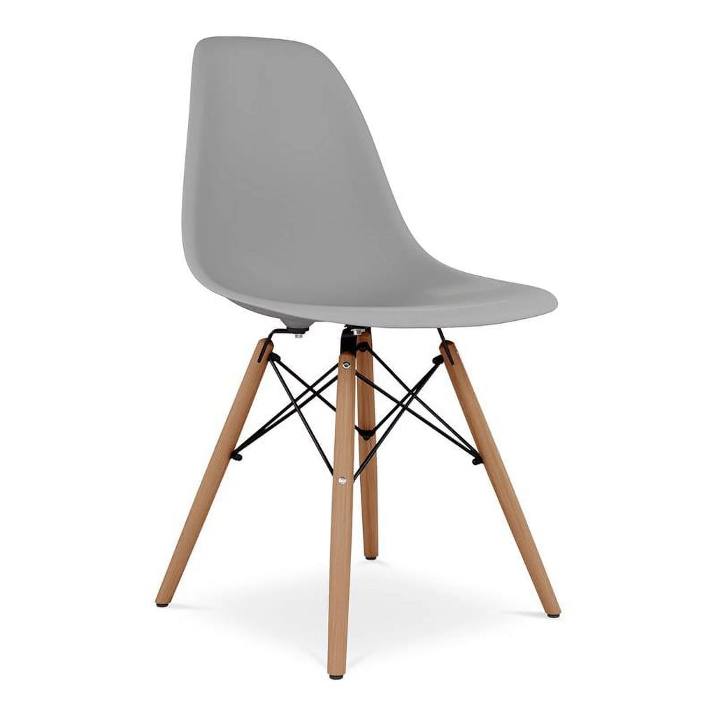 Plastic and Beech Wood Dining Chair Y43822
