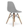 Plastic and Beech Wood Dining Chair Y43822