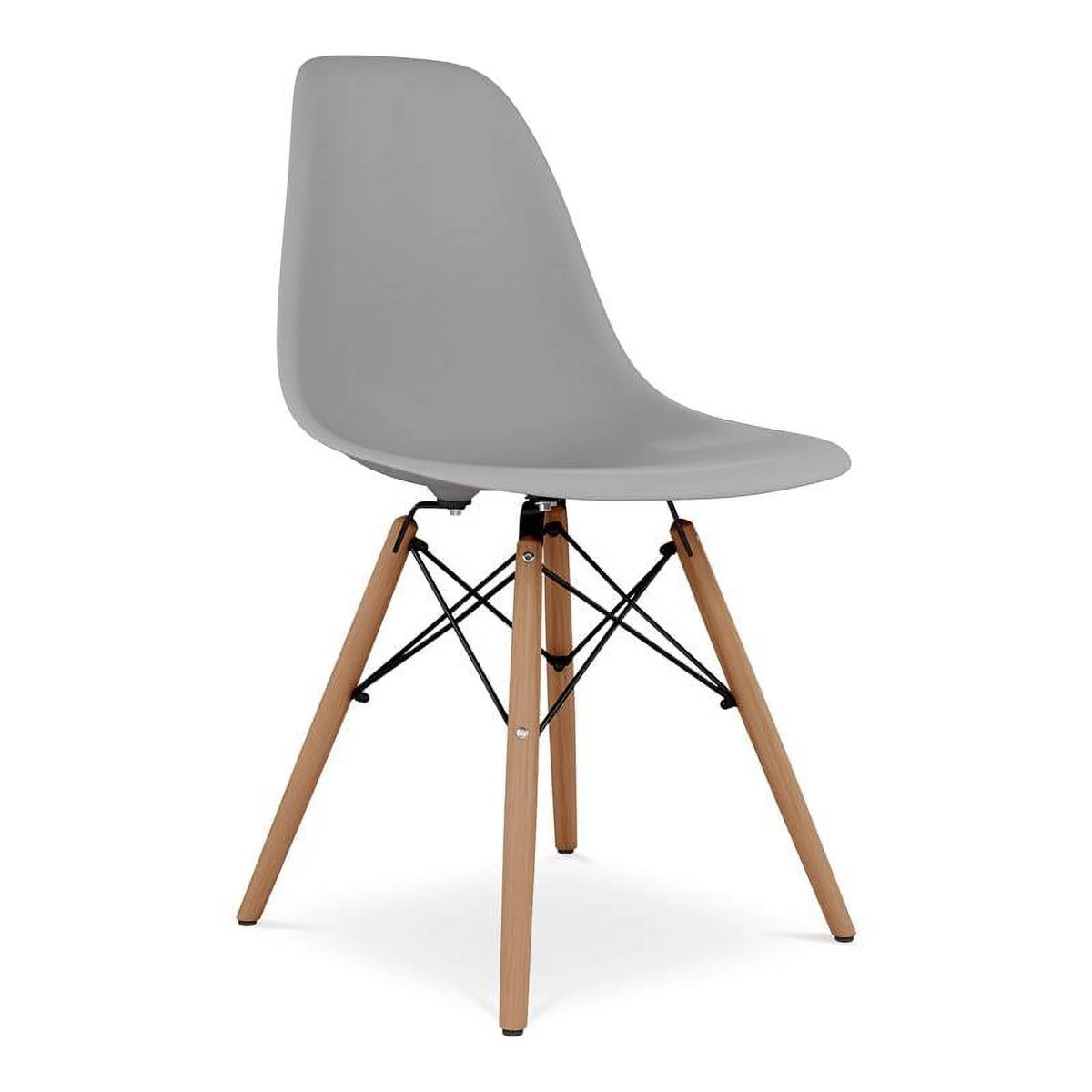 Plastic and Beech Wood Dining Chair Y43822