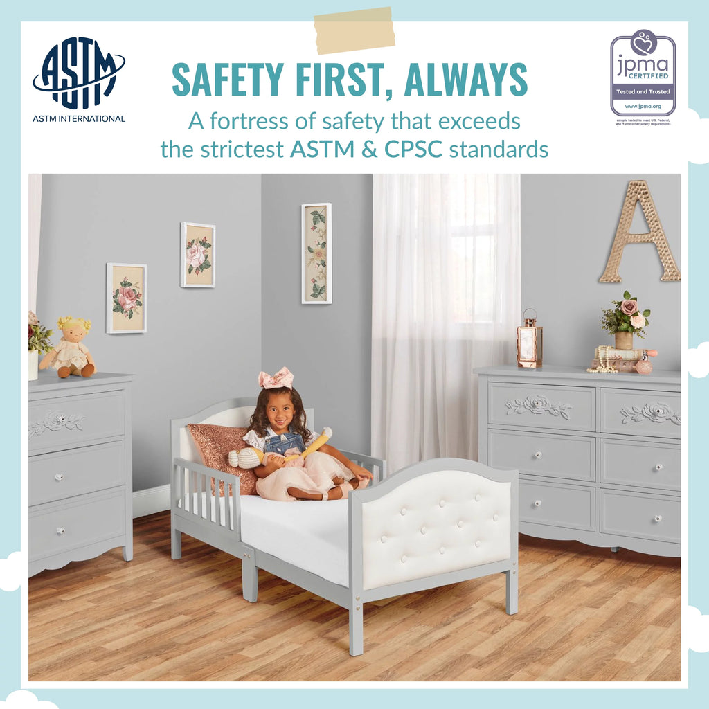 Grey Toddler Bed U6914