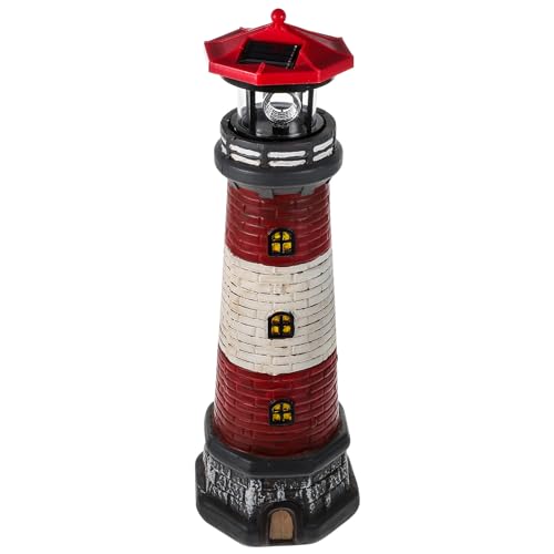 Solar Powered Rotating Lighthouse Statue K87510