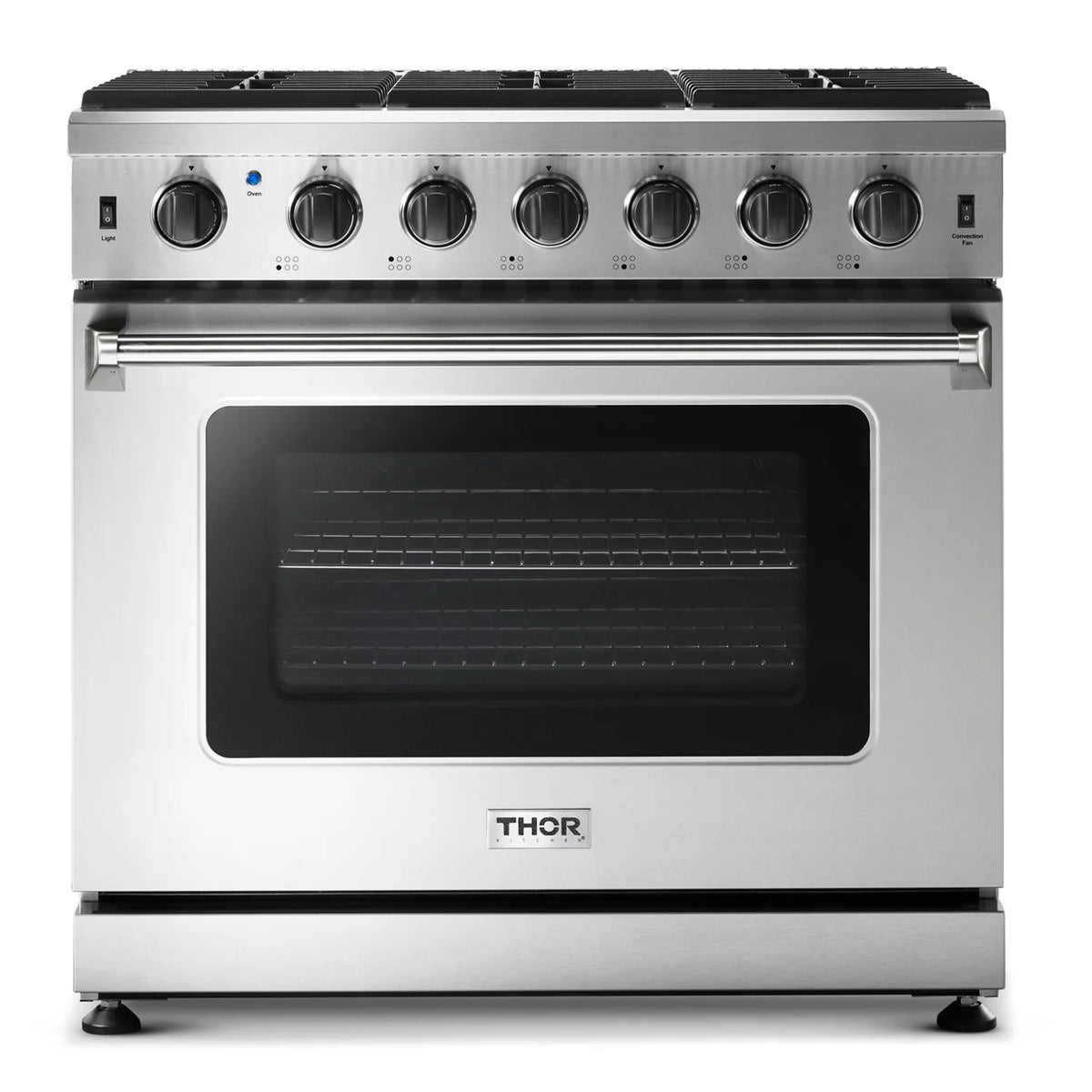 36 in. 6.0 Cu. Ft Natural Gas Range in Stainless Steel D287587