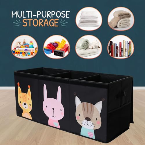 Extra Large Collapsible Toy Storage Organizer with Lid and Dividers M21690