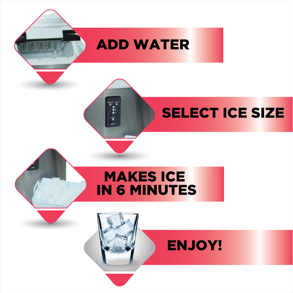 Heavy Duty Stainless Steel Ice Maker E7973