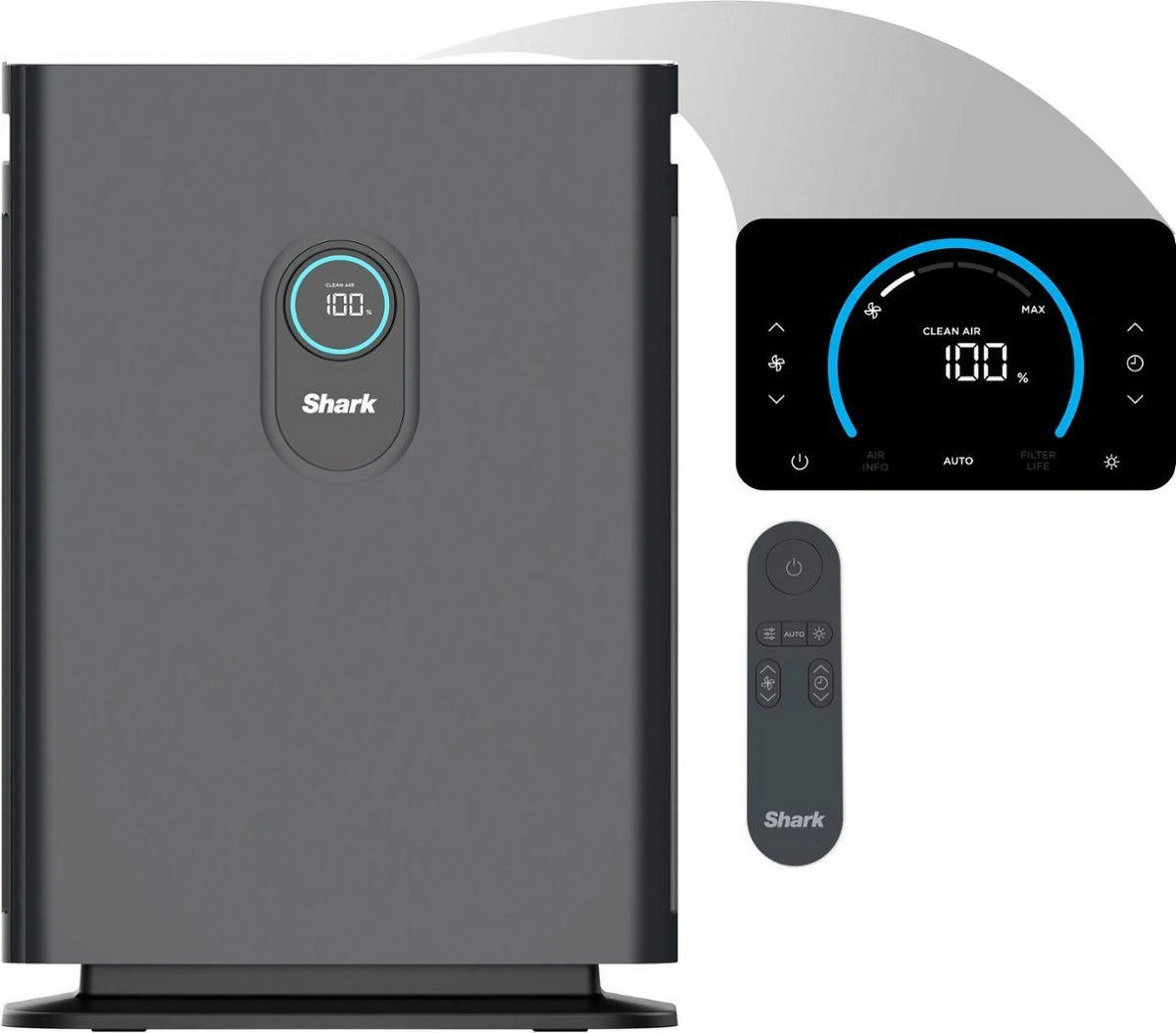 Air Purifier 4 with Anti-Allergen Multi-Filter Charcoal Gray S4967