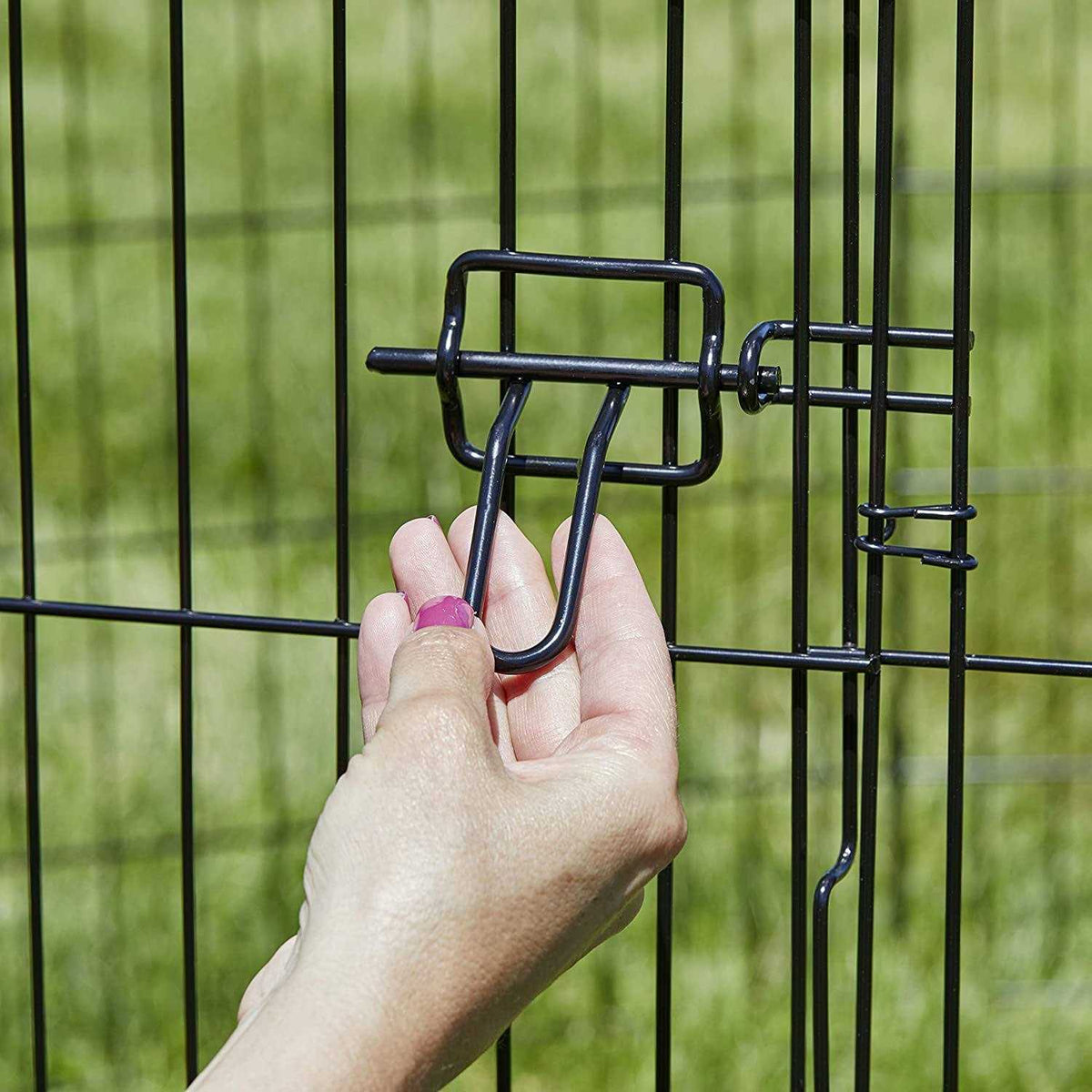 Black Exercise Pen with Door D32190